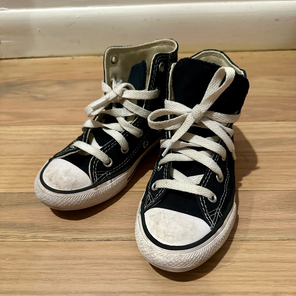 Converse Kids Black High-Top Sneakers